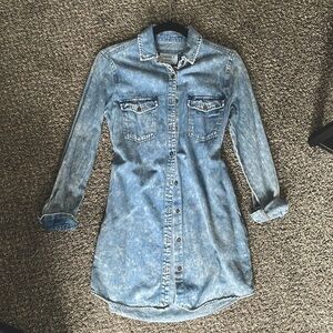 Jean Jacket Long Sleeve Dress